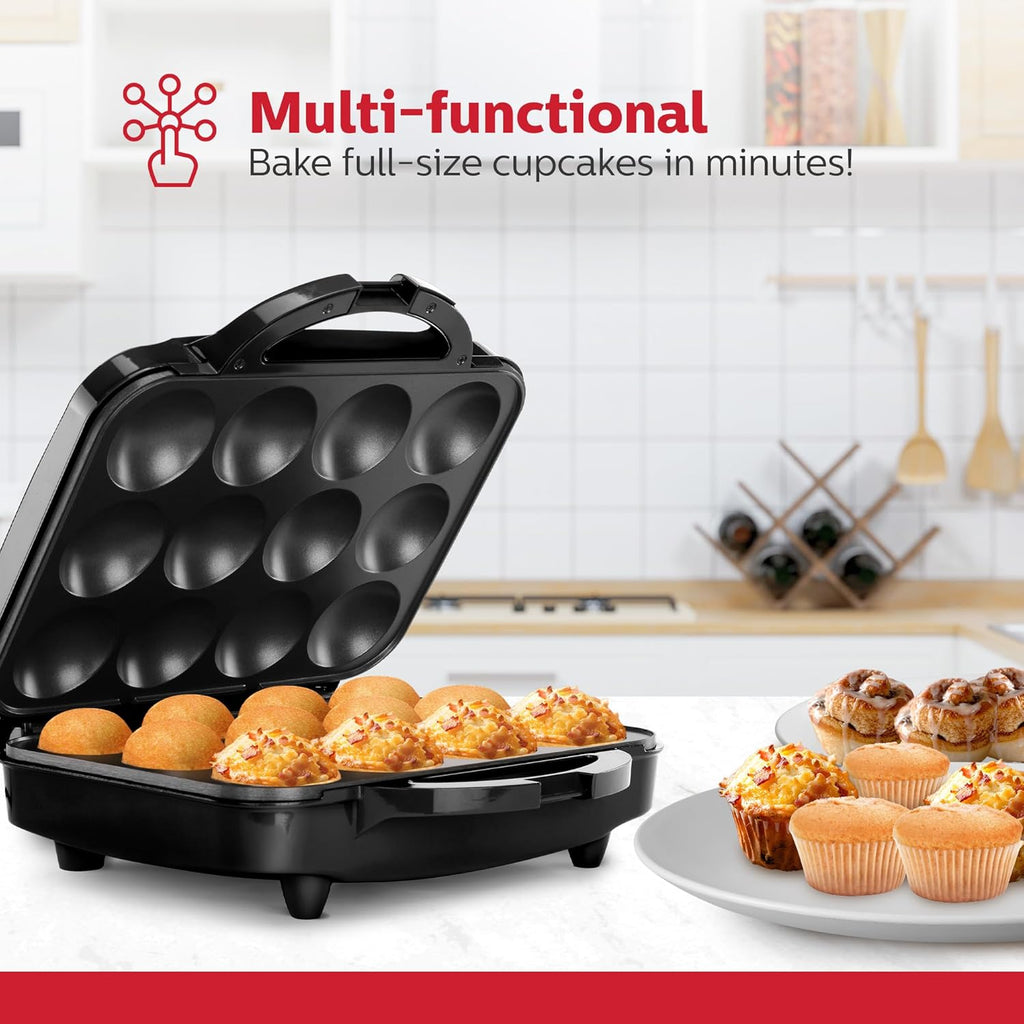Máquina para hacer 12 Cupcakes muffins panquecitos mantecadas bollitos tamaño estándar