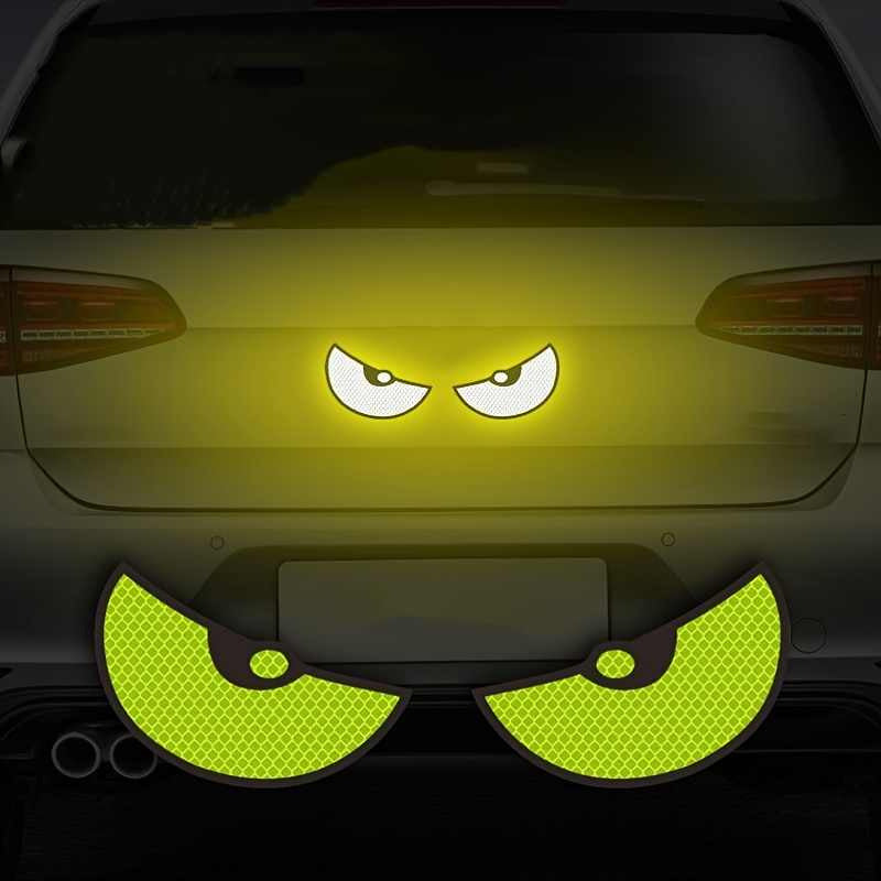 2 Stickers Ojos Reflejante Calcamonias Pegatinas Autos Motos