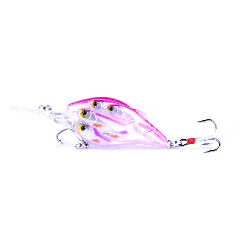 Señuelo Cardumen Crankbait 9g 7.5cm Currican Paleton Pesca Rosa/morado