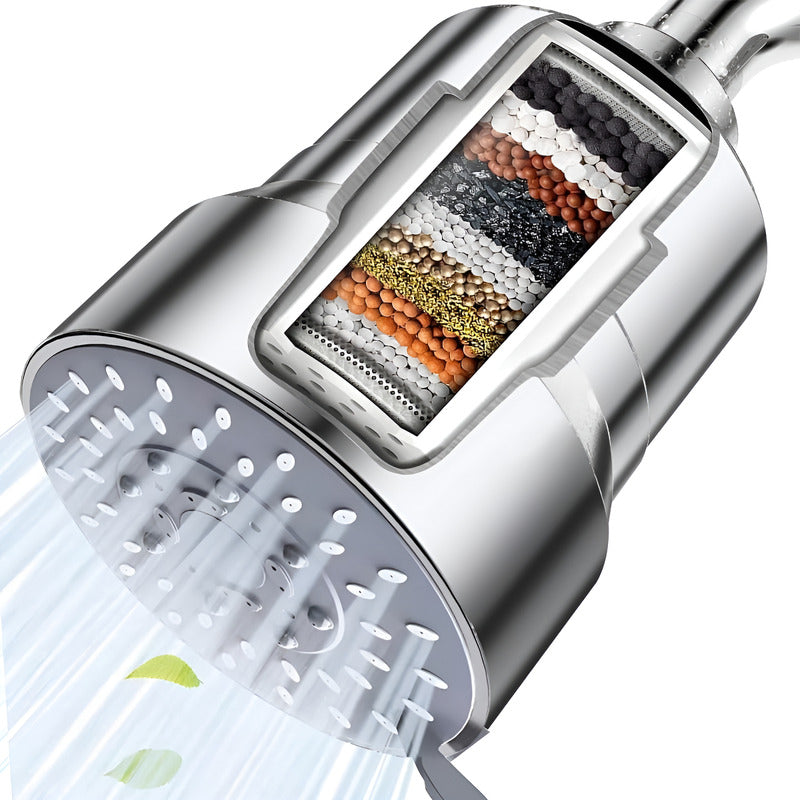 Regadera Filtrante Cabezal De Ducha Filtro Agua Para Baño Cromo Brillante