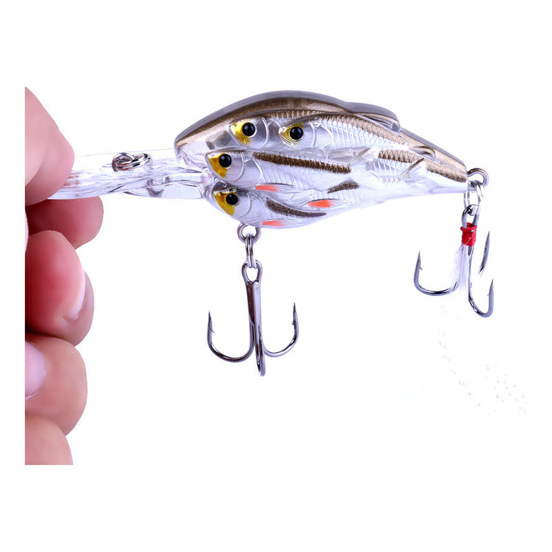 9 Pack Señuelos Cardumen Cranckbait 7.5cm 9g Colores Mixtos Mixtos