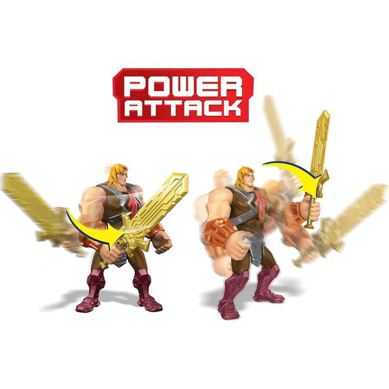 He-man Figura 15 Cm Con Moto 22 Cm Ground Ripper Power Atack