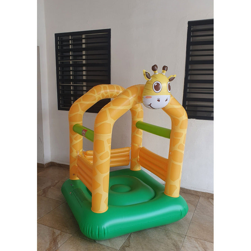 Brincolin Castillo Inflable Jirafa Colchón P/brincar Niños