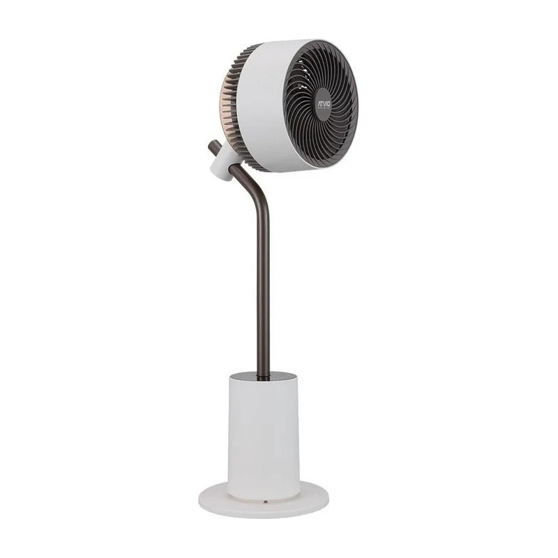 Ventilador De Pedestal Con Lámpara De Noche 7 Pulgadas 17.78 Cm 60 Hz Blanco Plástico 3