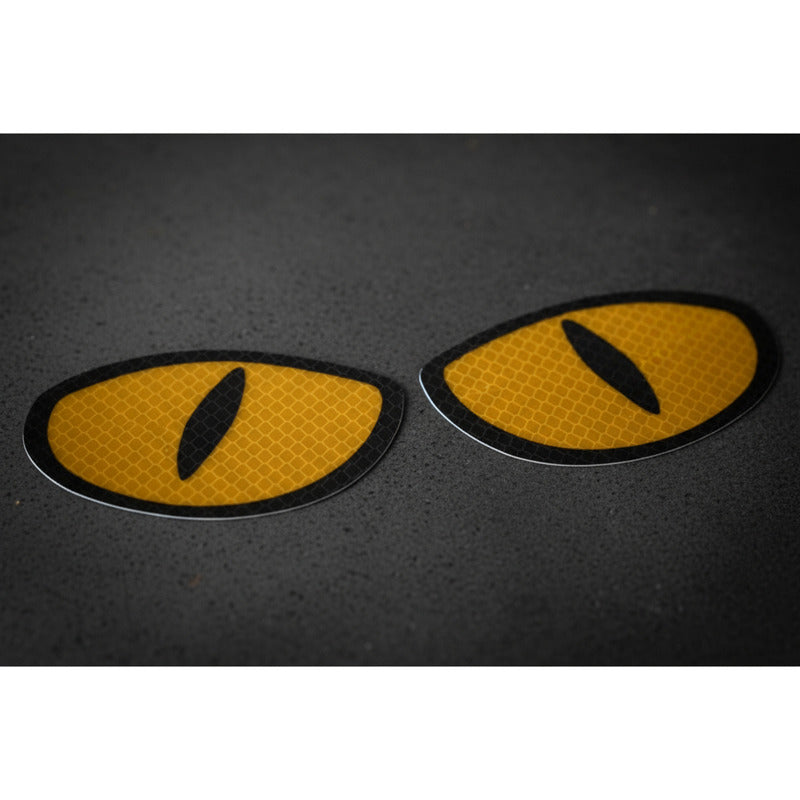 2 Stickers Ojos Reflejante Calcamonias Pegatinas Autos Motos
