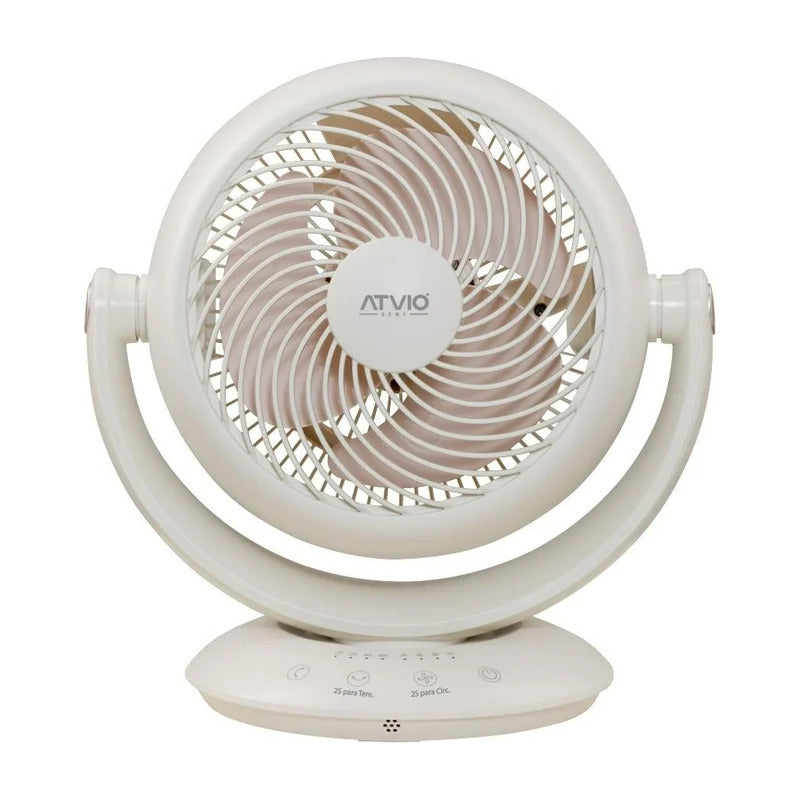 Ventilador Circulador De Aire de escritorio 8 Pulgadas 360o Control Remoto 20.32 Cm 60 Hz Blanco Blanco Plástico 3