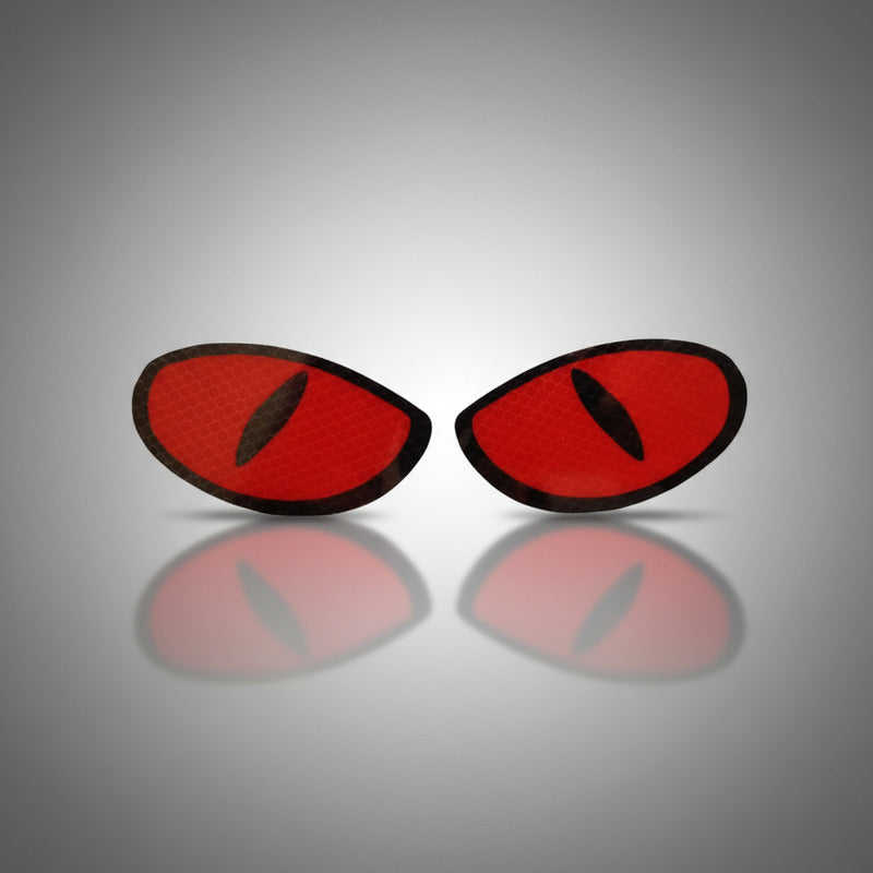 2 Stickers Ojos Reflejante Calcamonias Pegatinas Autos Motos