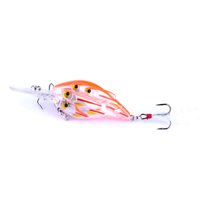 Señuelo Cardumen Crankbait 9g 7.5cm Currican Paleton Pesca Naranja