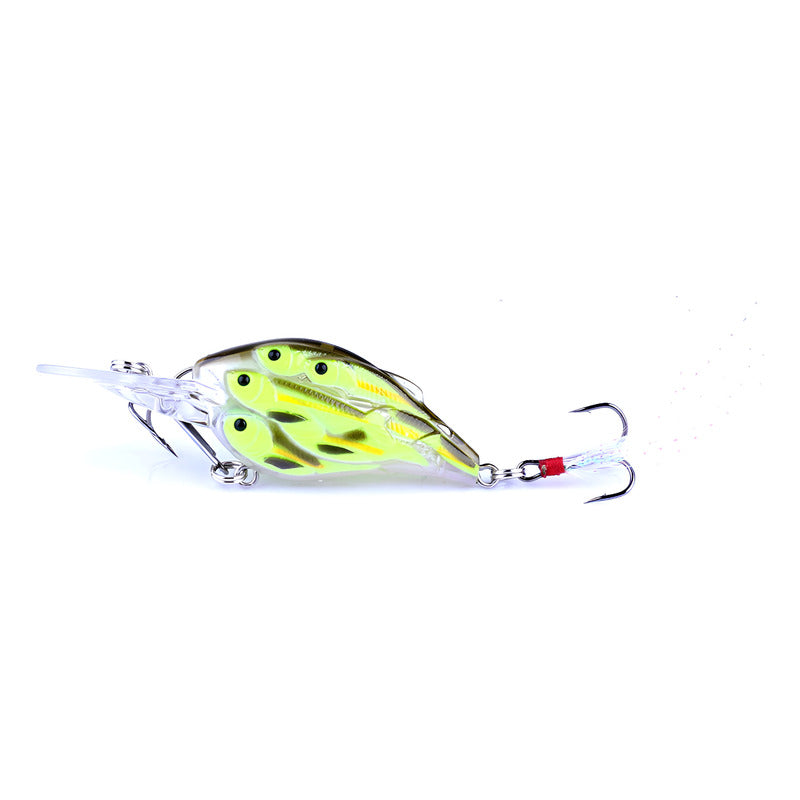 Señuelo Cardumen Crankbait 9g 7.5cm Currican Paleton Pesca Verde