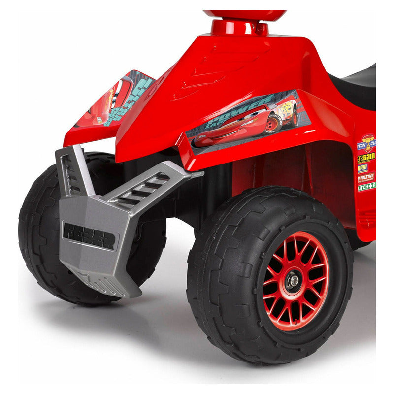 Cuatrimoto Electrica Vehículo Moto Niño Disney Cars 1-3 Años Rojo