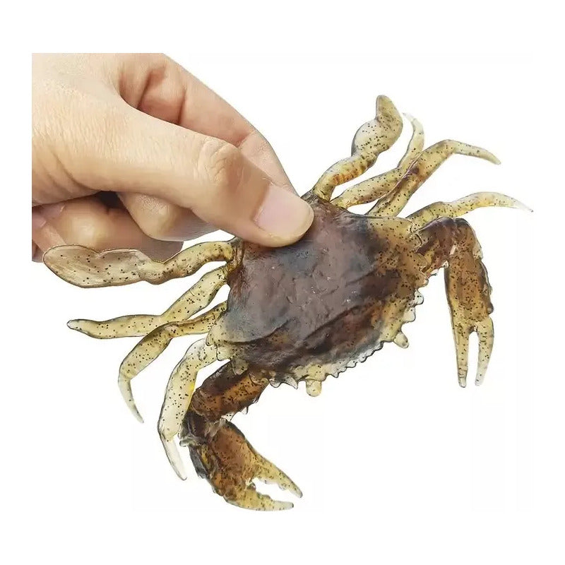 Señuelos Artificiales Cangrejo Jaiba Goma Carnada 12 Cm 34gr Multicolor