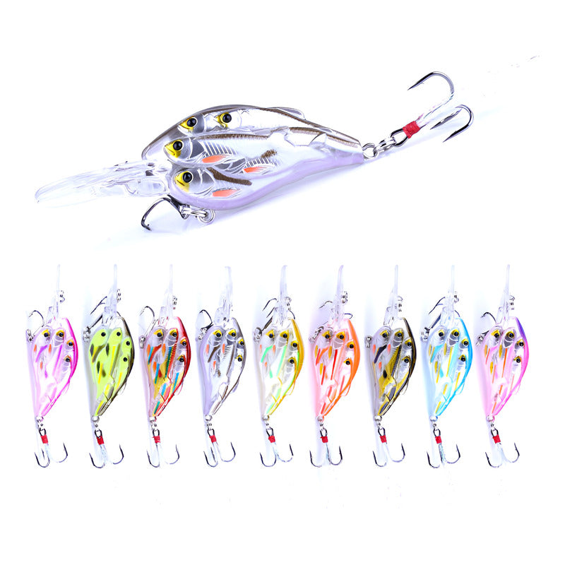 9 Pack Señuelos Cardumen Cranckbait 7.5cm 9g Colores Mixtos Mixtos