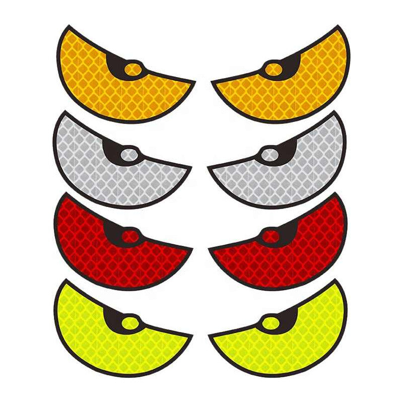 2 Stickers Ojos Reflejante Calcamonias Pegatinas Autos Motos