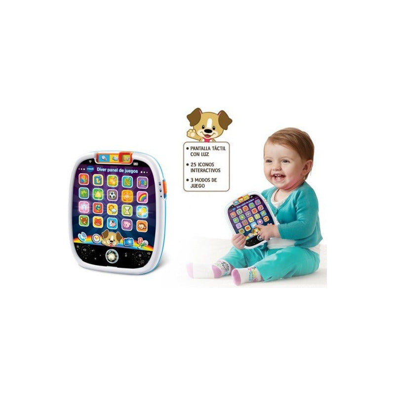 Tablet De Juguete Para Niños Juegos Luces Sonidos Vtech Multicolor