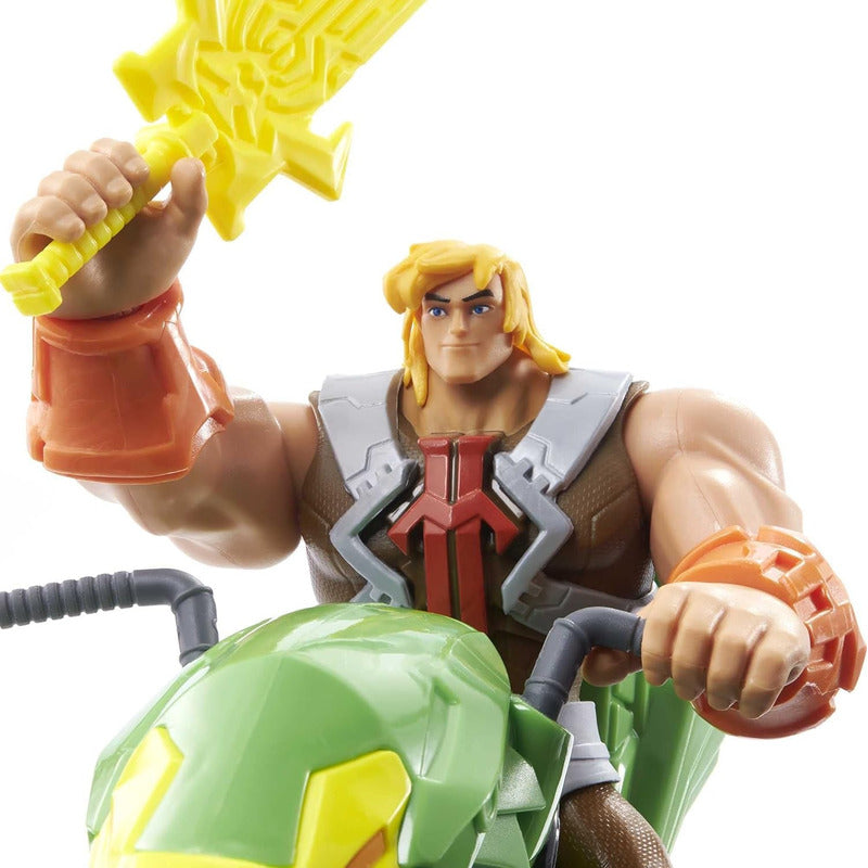 He-man Figura 15 Cm Con Moto 22 Cm Ground Ripper Power Atack