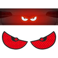 2 Stickers Ojos Reflejante Calcamonias Pegatinas Autos Motos