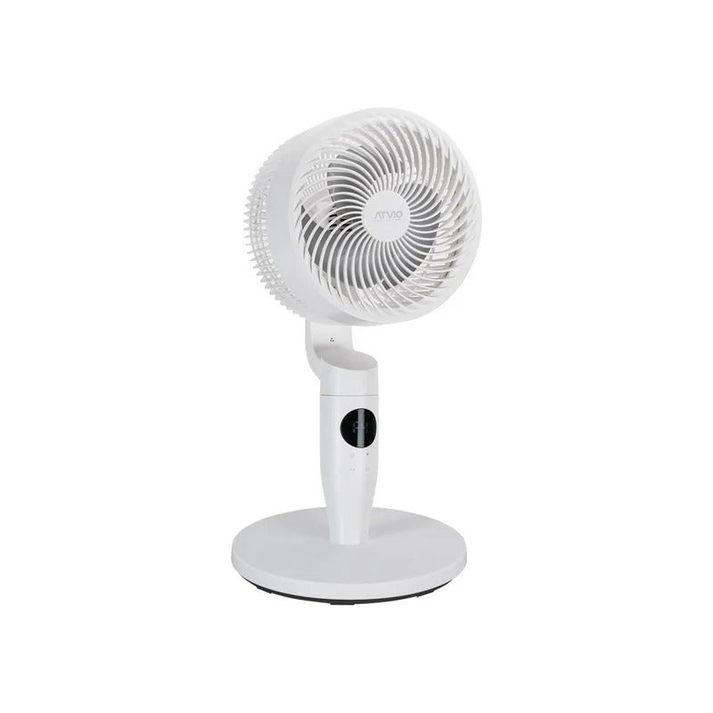 Ventilador De Pedestal Circulador De Aire 7 Pulgadas 45w 17.78 Cm 60 Hz Blanco Gris Plástico 2
