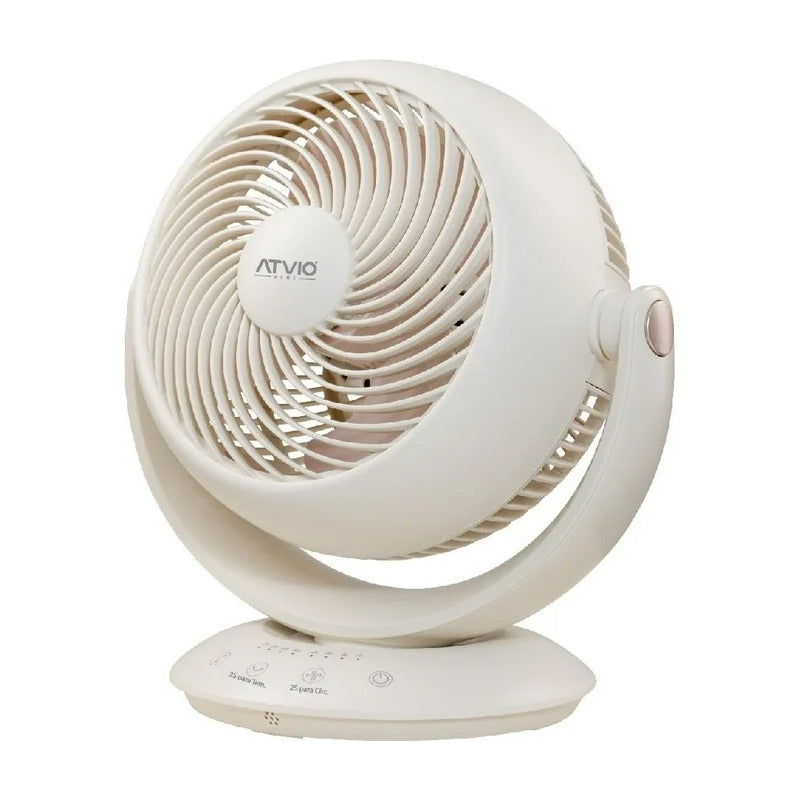 Ventilador Circulador De Aire de escritorio 8 Pulgadas 360o Control Remoto 20.32 Cm 60 Hz Blanco Blanco Plástico 3