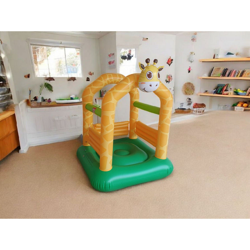 Brincolin Castillo Inflable Jirafa Colchón P/brincar Niños