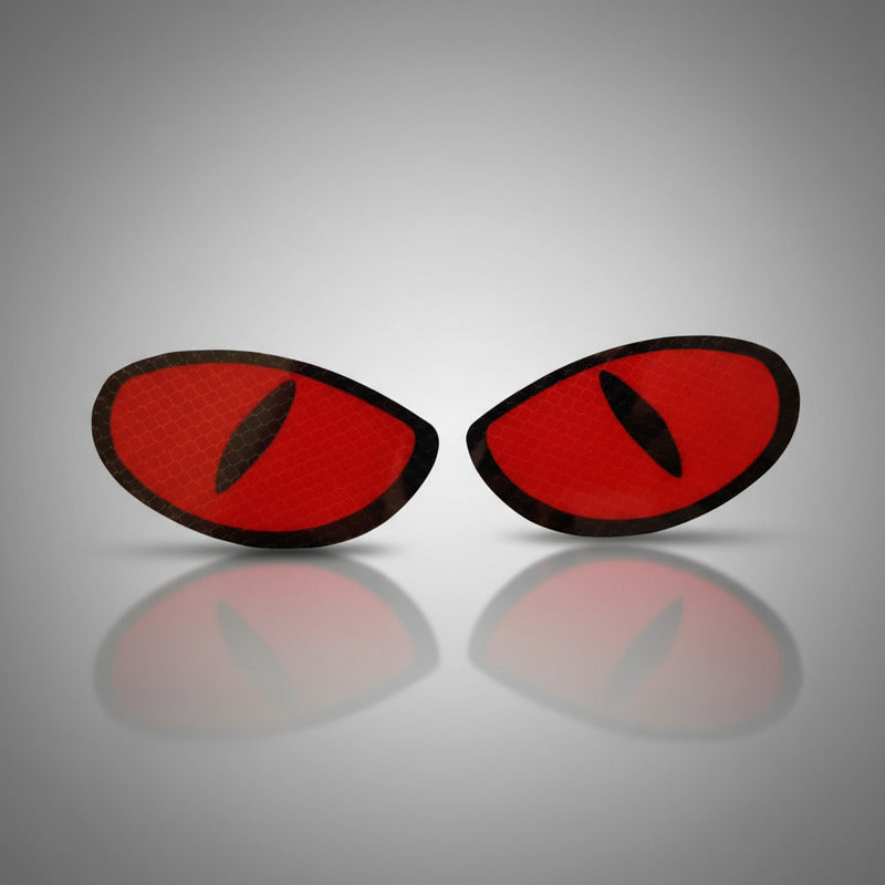 2 Stickers Ojos Reflejante Calcamonias Pegatinas Autos Motos